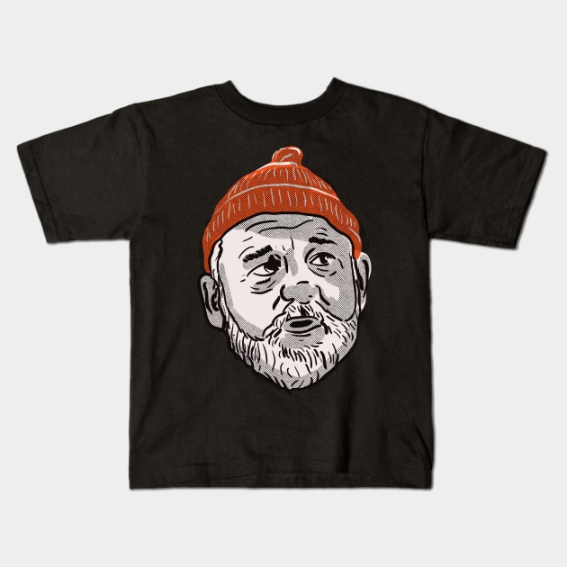 The Life Aquatic with Steve Zissou Kids T-Shirt by nicholashugginsdesign